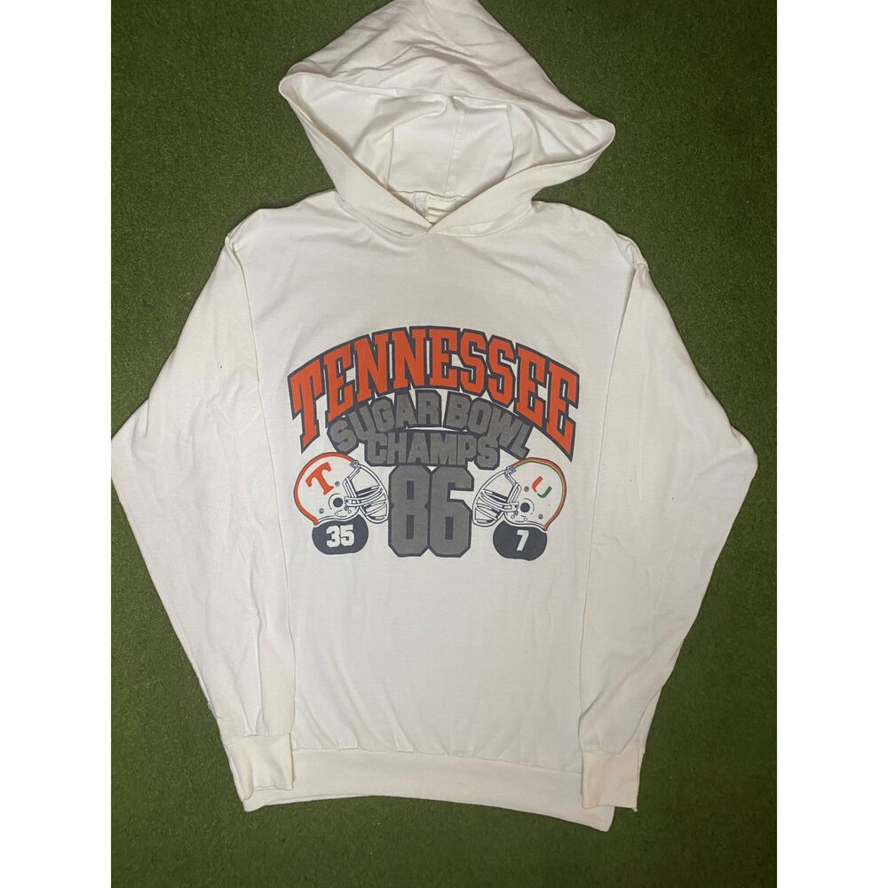 1986 Tennessee Volunteers  Sugar Bowl Champs  Vintage College Football Hoodie